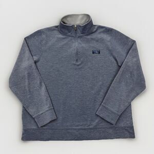 L.L. Bean Men’s L Traditional Fit Quarter Zip Pullover Sweatshirt Blue